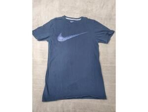 Nike Blue Short Sleeve T-Shirt with Swoosh Logo
